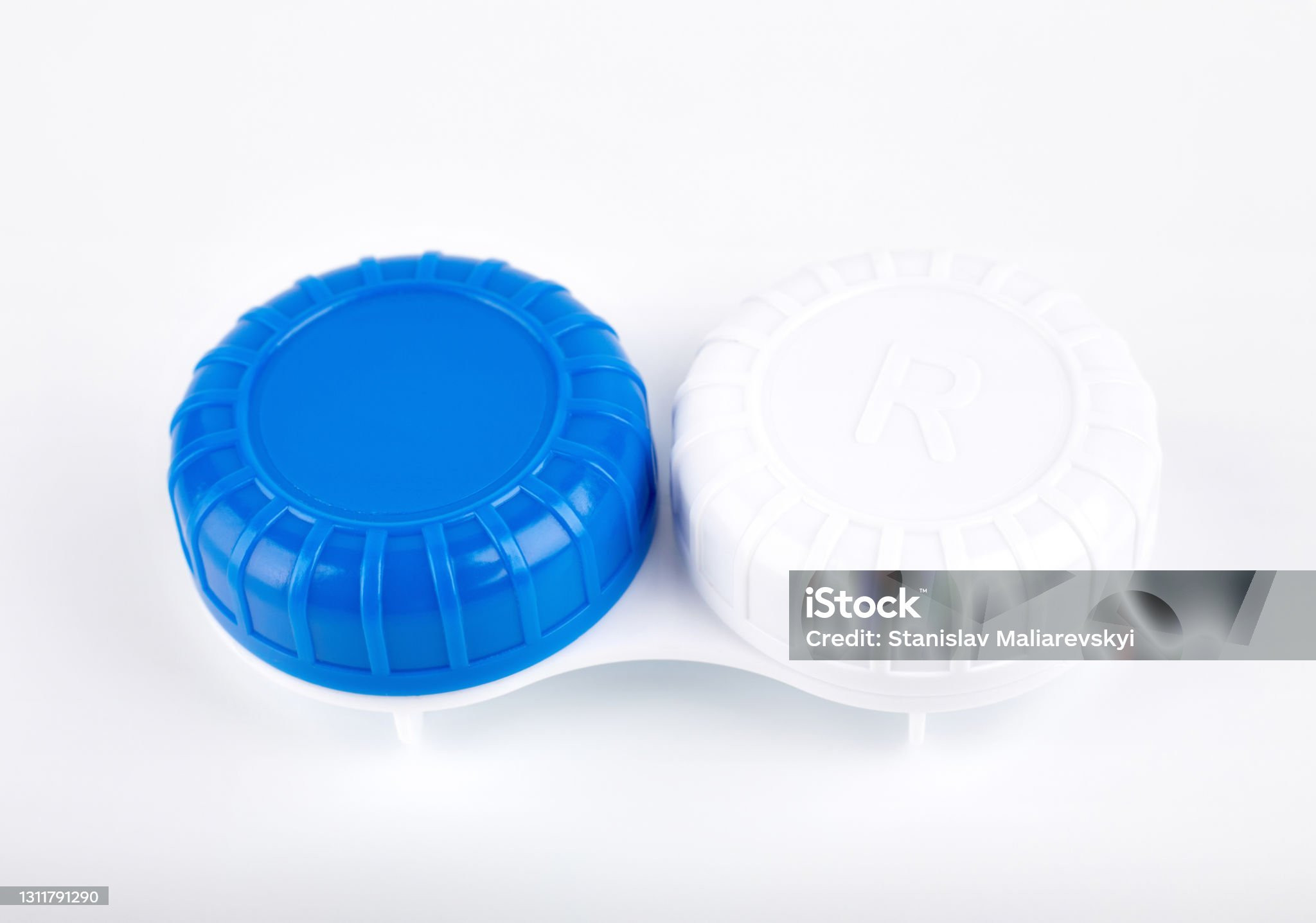 Contact lens case- kutijica za sočiva classic blue-white