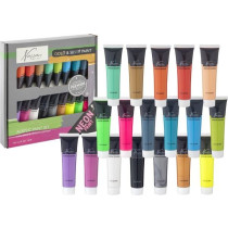  Tempere 18x36ml - ACRYLIC FLUOR & METALLIC