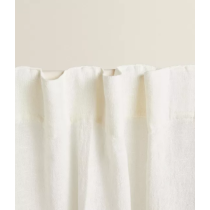 BELA LANENA DRAPERIJA SA VISOKIM STEPENOM NEPROZIRNOSTI