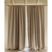 SVETLO BEŽ LANENA DRAPERIJA SA BLACKOUT ZATAMNJENJEM
