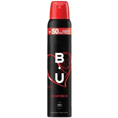B.U. HEARTBEAT dezodorans u spreju, 150+50ml gratis