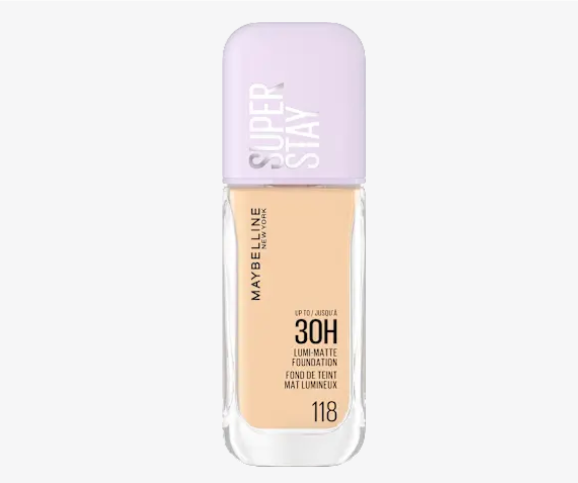 MAYBELLINE NEW YORK SUPER STAY 30H LUMI-MATTE tečni puder - 118