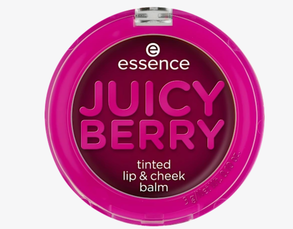 essence JUICY BERRY tinted balzam za usne i obraze