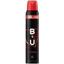 B.U. HEARTBEAT dezodorans u spreju, 150+50ml gratis