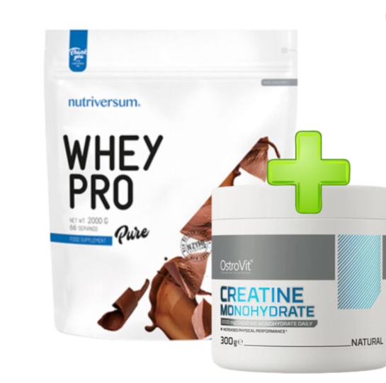 Whey Pro 2kg + Creatine ostrovit 300g – Nutriversum
