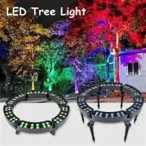 Waterproof Rgb Automatic Color Change Post Projection Lamp Led Tree