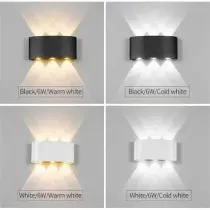 Waterproof IP65 Aluminum 4W Outdoor Garden Wall Sconce Lighting Wall