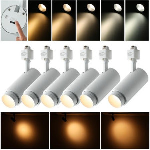 mirrea 5-Color Zoomable H-Type White Track Lighting Heads