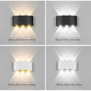 Waterproof IP65 Aluminum 4W Outdoor Garden Wall Sconce Lighting Wall