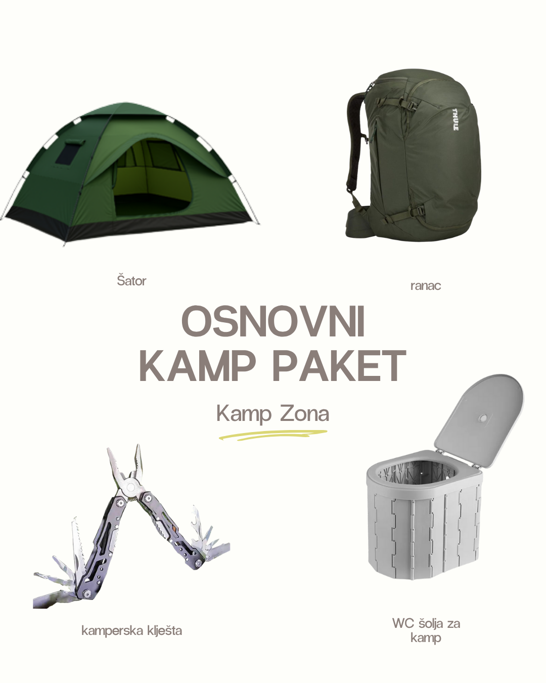 Osnovni kamp paket 2 - Prirodni Reset