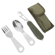 Premium pribor za jelo za kampovanje – 4 u 1