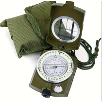 Vojni optički kompas torbicom – zeleni