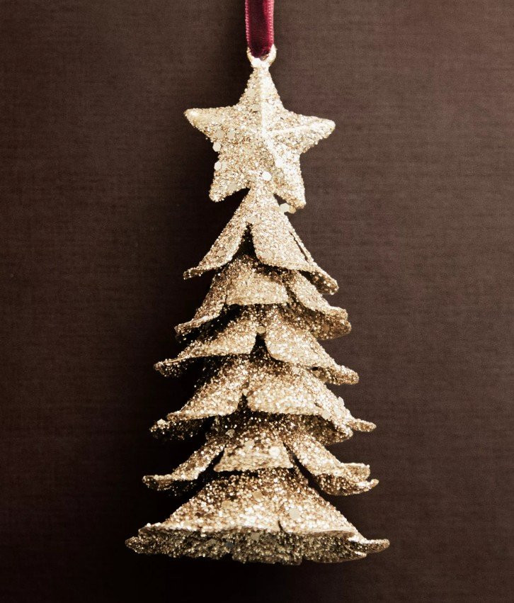 ZLATNI GVOZDENI UKRAS ZA JELKU