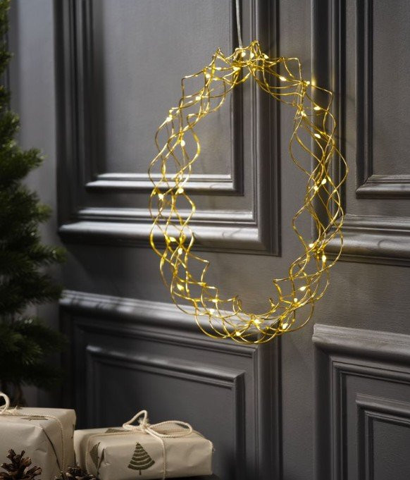 Novogodišnji venac SNE Ø35cm sa LED i tajmerom