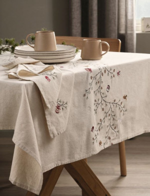 Platnena salveta NELLIKE 40x40 natur 2kom/p