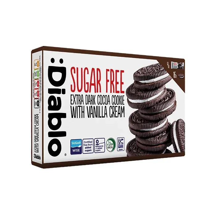 Keks Diablo sa kakao kremom bez šećera 176g