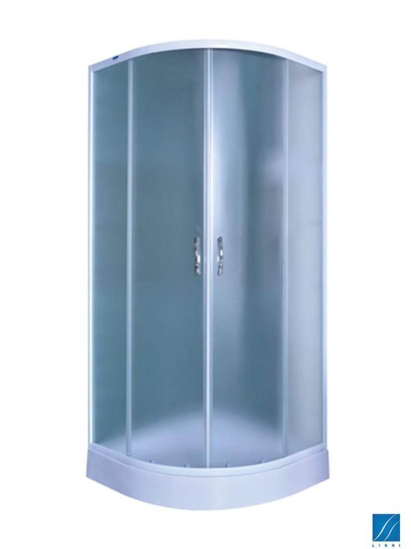Tuš kabina Linni Classic beli ram R90x180cm mat staklo 4mm