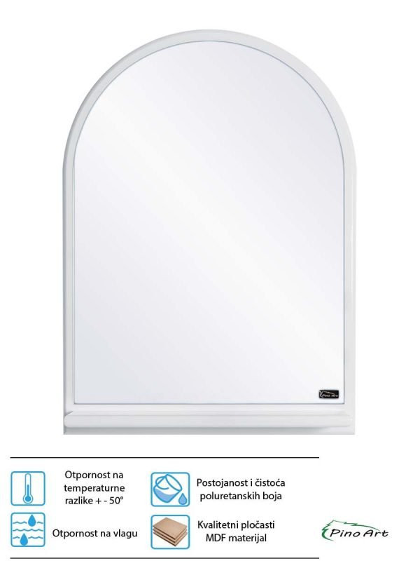 Ogledalo sa etažerom Pino Art 0001 54×75,3cm
