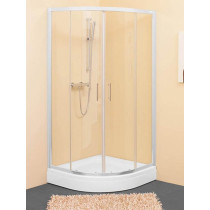 Tuš kabina Kolpa San SQ line srebrni ram R80x190cm providno staklo5/6mm 511080