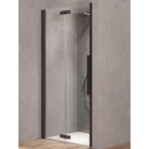 Tuš paravan – harmonika vrata Kolpa San Polaris Fold crni ram 80x200cm providno staklo