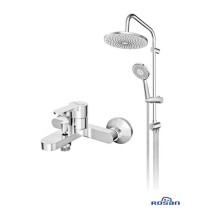 SET 2 Blau slavina za kadu sa usponskim tušem Rosan