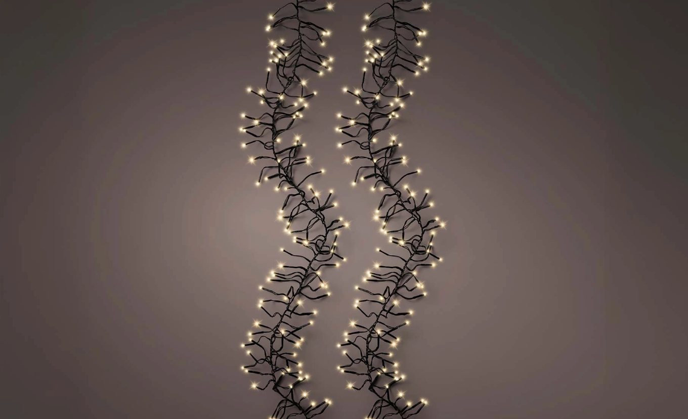 Lampice cluster 4.2m 448led black/soft gold