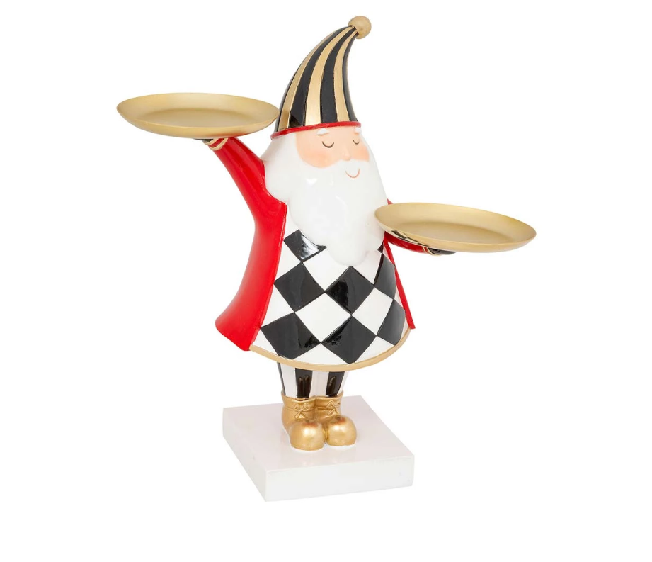 Dekoracija santa 30 cm sa 2 tanjira