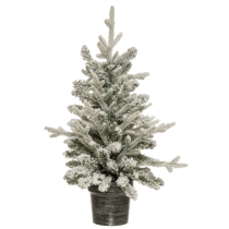 Novog. jelka Frosty 110cm u saksiji zelena sa belim vrhovima Feeric