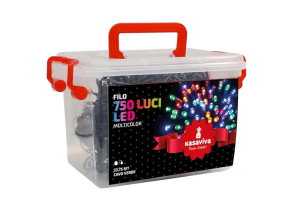 Lampice multicolor 3.75m 750led in box green/multicolor