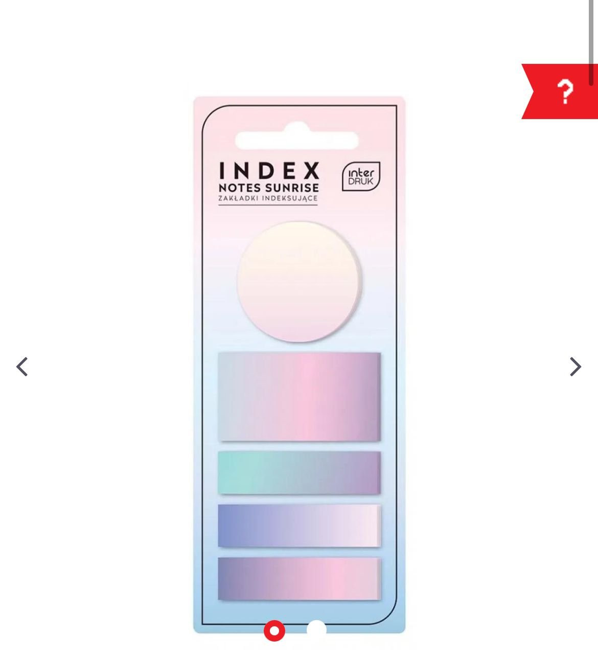 Set obeleživača i blokčića SUNRISE