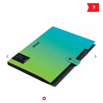 Fascikla BERLINGO RADIANCE sa 5 pregrada i kopčom plavo/zelena