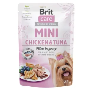 BRIT CARE- Mini kesica, fileti u sosu s piletinom i tunjevinom,85g