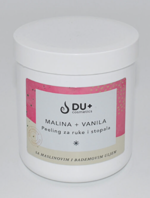 Peeling (piling) za ruke i stopala Malina + Vanila