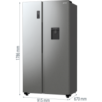 Gorenje kombinovani frižider Side By Side - NRR9185EAXLWD