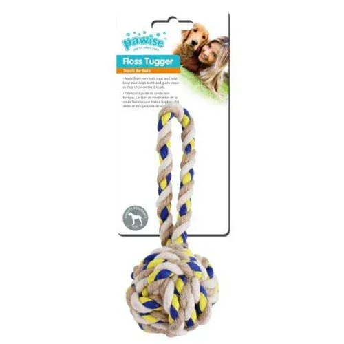 PAWISE Igračka za pse Lopta kanap sa drškom, za higijenu zuba Dental