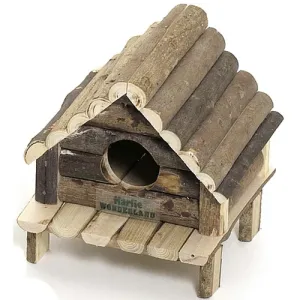 FLAMINGO Kućica za glodare WonderLand HudsonBay, drvena Small 14x12x13cm