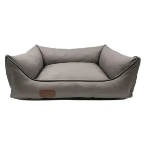 Mr. PET Krevet za pse Soft, eko koža, Svetlo Sivi