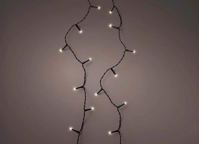 Lampice basic 135cm 180led black/cold white