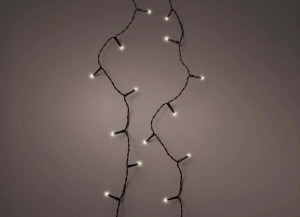 Lampice basic 135cm 180led black/cold white