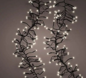 Lumineo Lampice za jelku, 7 m, 768 lampica, Cluster spoljne LED, Svetlo toplo belo, 8 funkcija