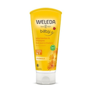 WELEDA baby Šampon i gel za tuširanje za bebe od nevena, 200 ml