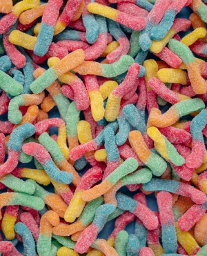 Kisele gumene bombone – Gliste “Sour Worms”