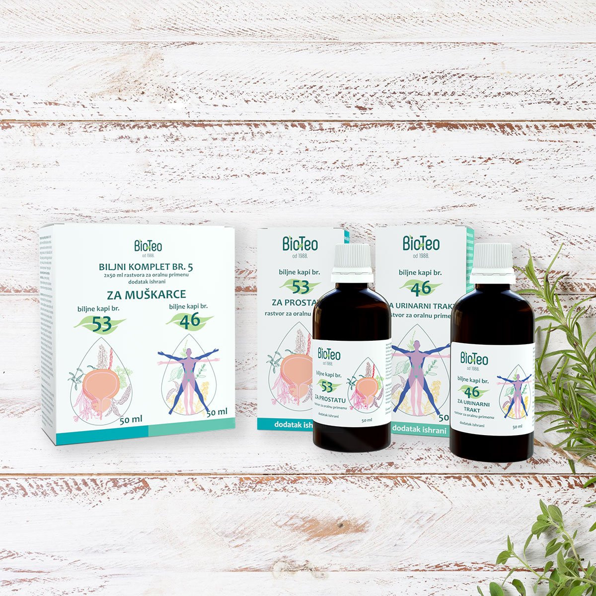 Biljni komplet br. 5 za muškarce – 2x50ml