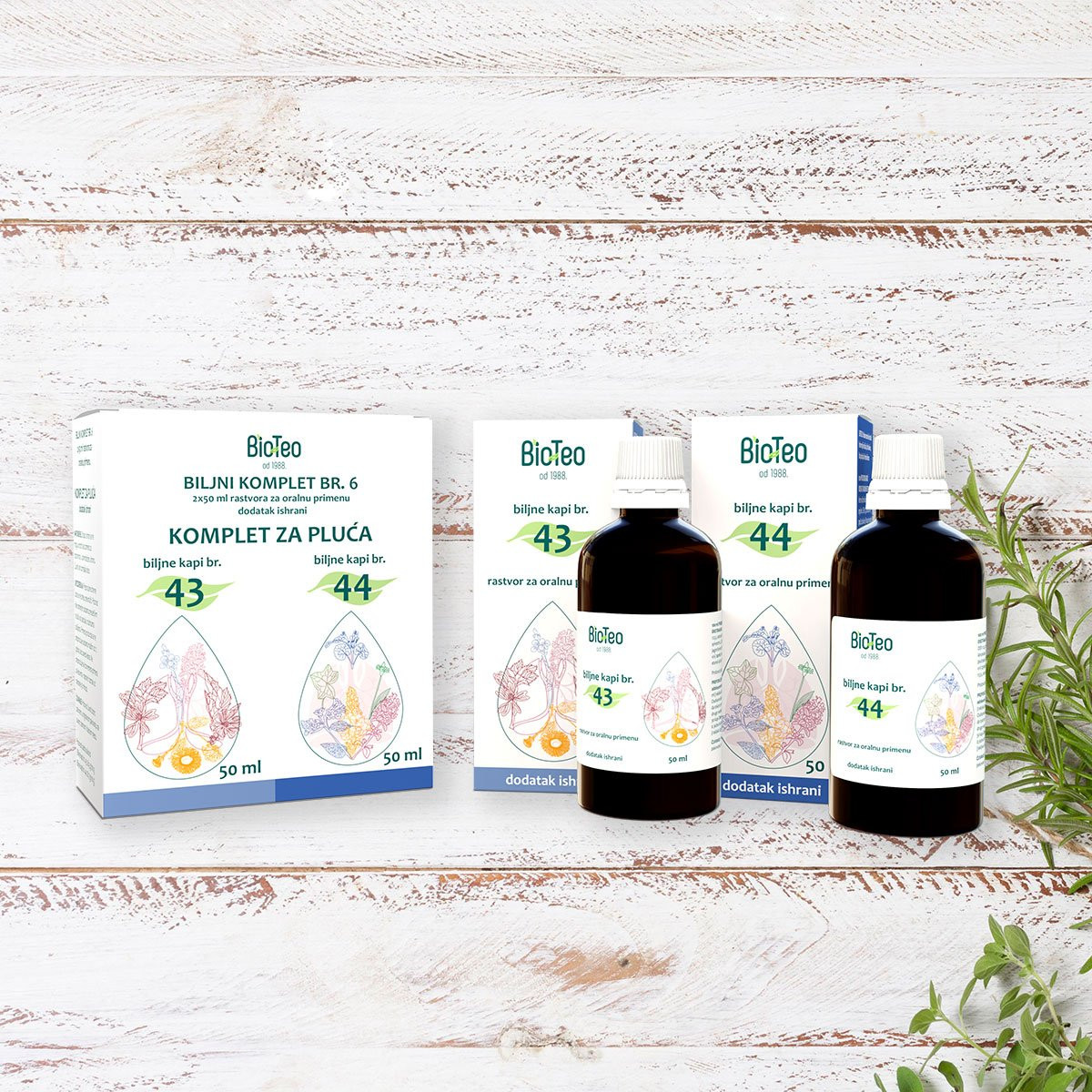 Biljni komplet br. 6 za pluća – 2x50ml