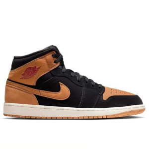 AIR JORDAN 1 MID SE 'BLACK FLAX'