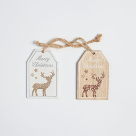 Drveni novogodišnji ukrasi za jelku