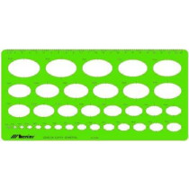 Arhitektonski šablon za tehničko crtanje - elipse - izometrija