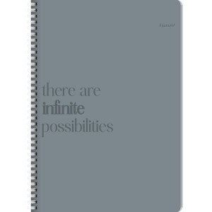 Sveska na kvadratiće A6 sa spiralom INFINITY 120 listova, tvrd povez