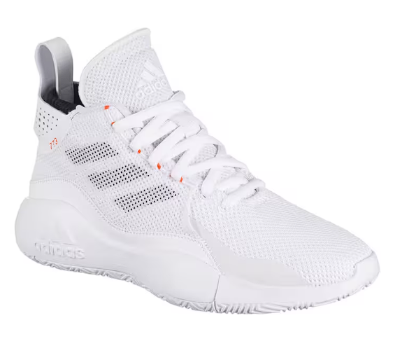 PATIKE ZA KOŠARKU ADIDAS DERIK ROUZ ZA NAPREDNE KOŠARKAŠE DUBOKE - BELE