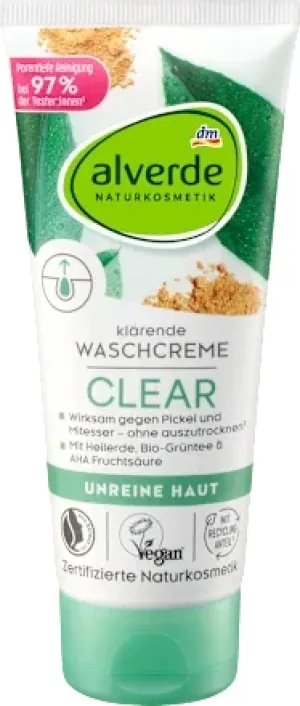 alverde Clear krema za umivanje lica